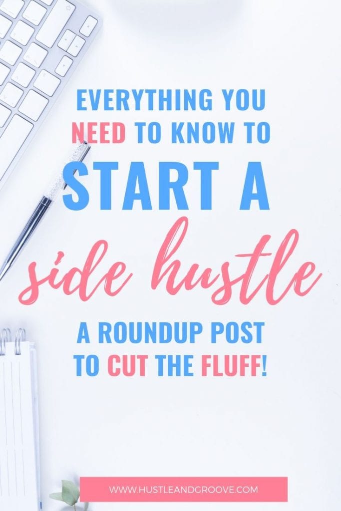 How to start a side hustle roundup post Pinterest image