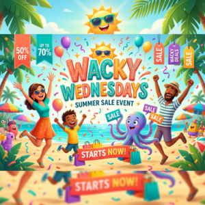 wacky wednesdays banner image