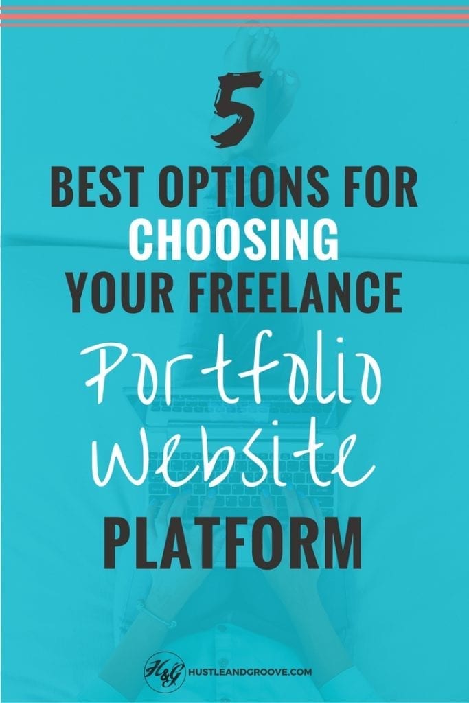Different options for choosing your portfolio website platform. Click through to learn more.