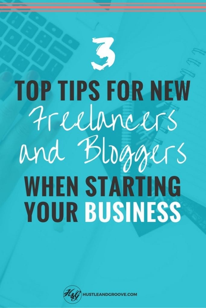 Top tips for new freelancers and bloggers just starting a business. Click through to learn what these are now.