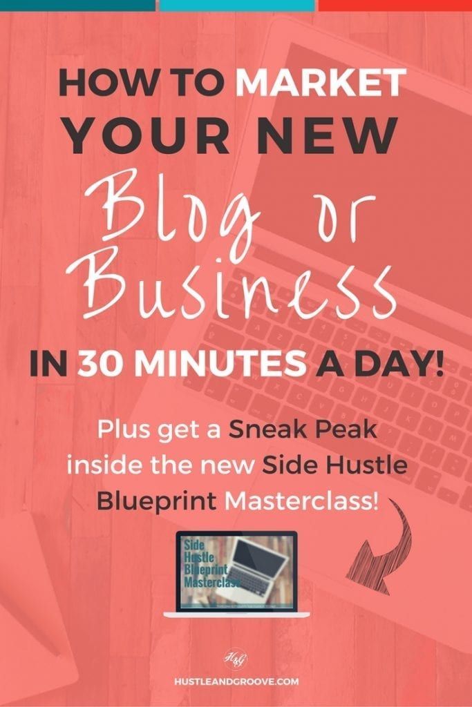 Learn how to market your new blog or biz in just 30 minutes a day. Get access to a free 30-Day Marketing plan too. Click through to learn more -->